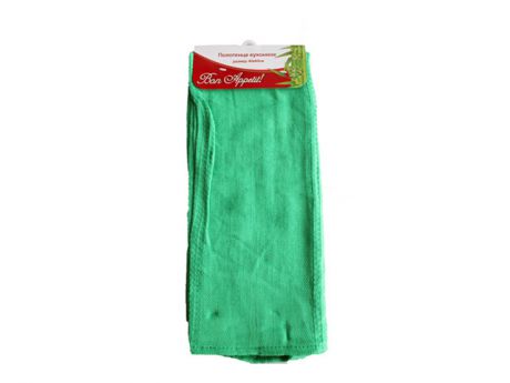 полотенце кухонное 40х60см Бамбук жаккард цвет зеленый