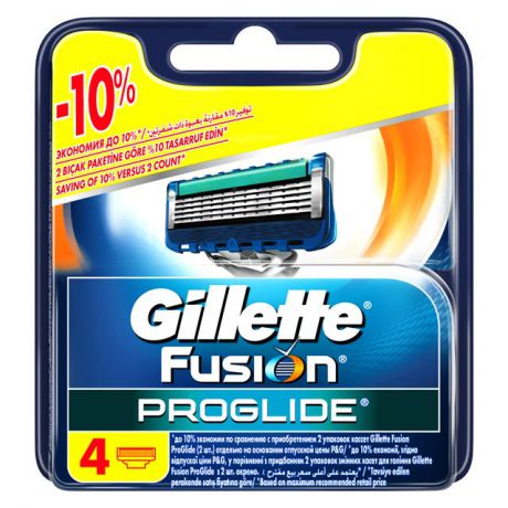 кассеты GILLETTE Fusion Pro Glide 4шт.
