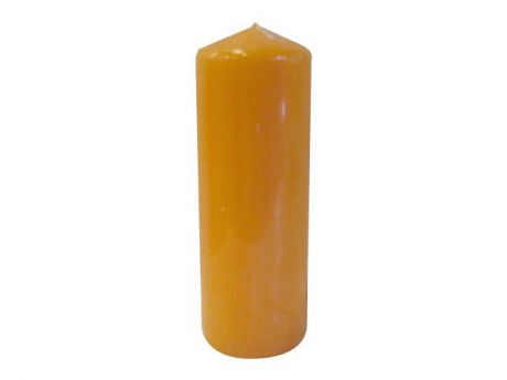 свеча-столбик PAP-STAR 20х8см оранж. 65ч/г б/аромата