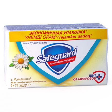 мыло SAFEGUARD Ромашка 5 шт. 75 г