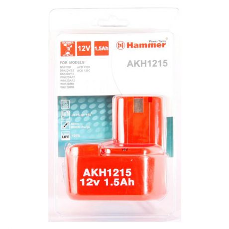 аккумулятор HAMMER Premium AKH1215 12В NiCD 1,5Ач для HITACHI