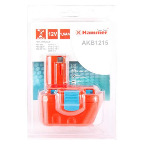 аккумулятор HAMMER AKB1215 12В NiCD 1,5Ач для BOSCH