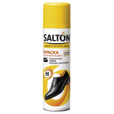 краска д/обуви SALTON 250мл д/гладкой кожи с норковым маслом черный