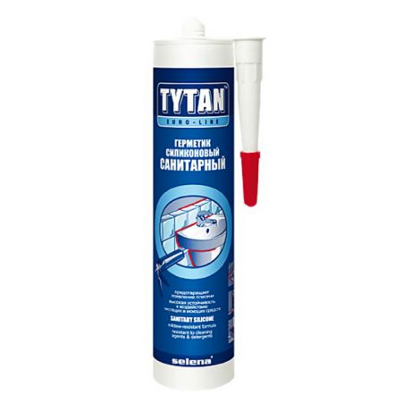 герметик силиконовый TYTAN Euro-Line санитарный 290мл белый
