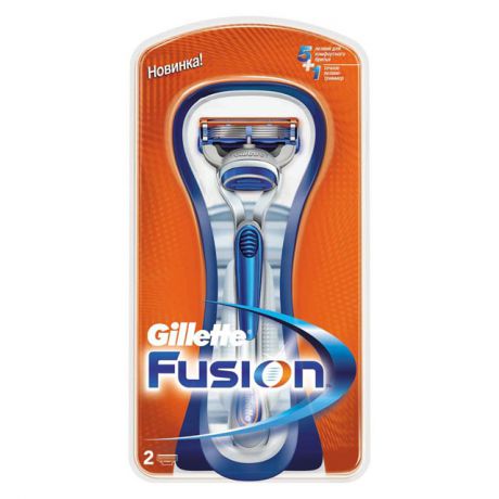 станок д/бритья GILLETTE Fusion +2кас.