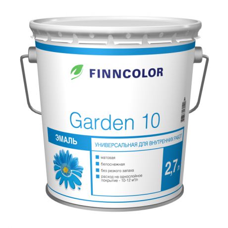 эмаль FINNCOLOR Garden 10 A алкидная 2,7л