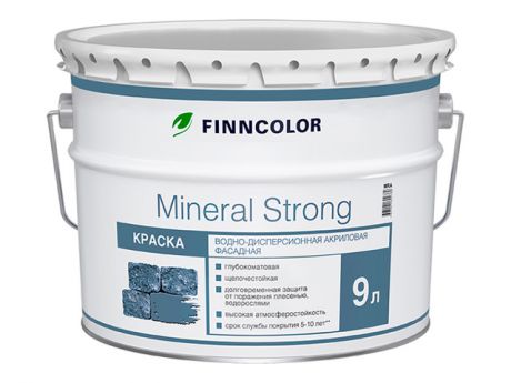 краска в/д FINNCOLOR Mineral strong LAP фасадная 9л