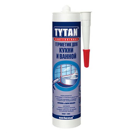 герметик силиконовый TYTAN д/кухни и ванной 310мл прозрачный
