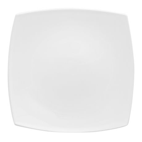 тарелка LUMINARC Квадрато белый 26см обеденная стекло