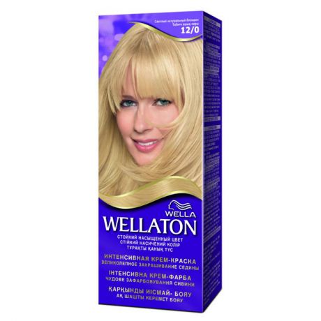 краска д/волос WELLATON Single Blonde 12/0 Светлый натуральный блондин
