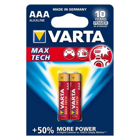 батарейка VARTA MAX TECH AAA блистер 2шт