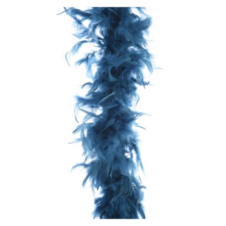 украшение Боа из перьев 184см синий