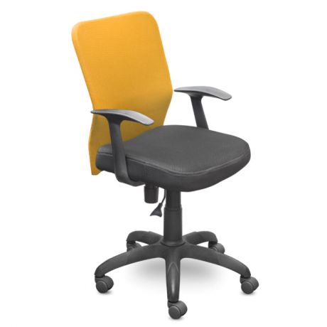 кресло офисное СН-320 ЭНТЕР Т-01 оранжевый/черный сетка/ткань