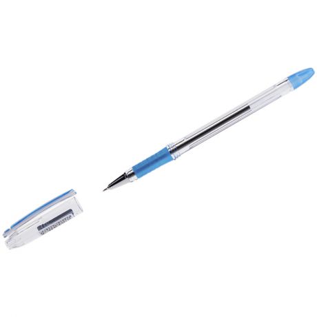 ручка шариковая I-10 синяя 04мм грип