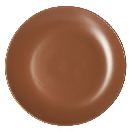 тарелка коричневый 25,5см обеден. керамика коричн.
