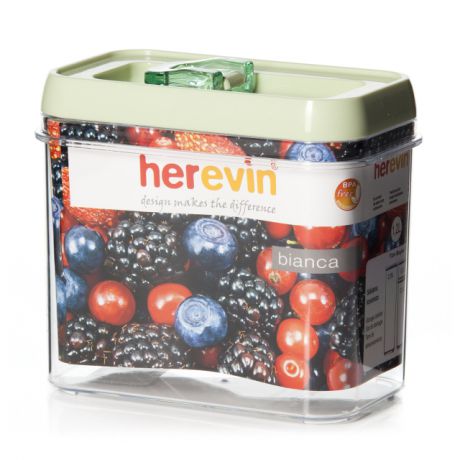 контейнер д/продуктов HEREVIN 1,2л 15х14х9см пластик салатовый