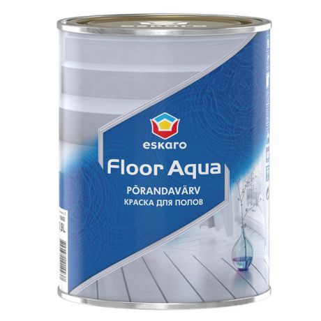 краска акриловая д/пола ESKARO Floor Aqua А 0,9л