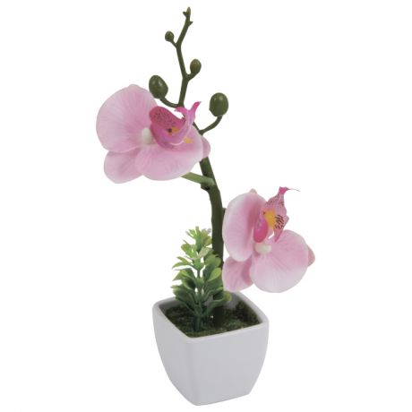 растение искусственное Орхидея в горшке 20см