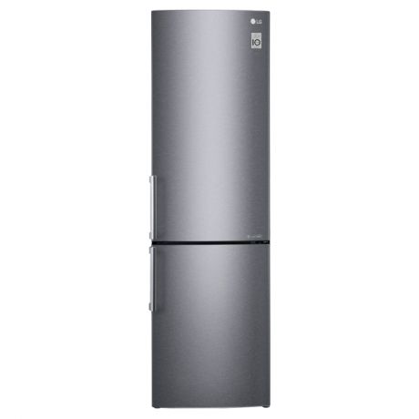 холодильник LG GA-B499YLCZ 2кам.255+105л 200х60х68см сереб.