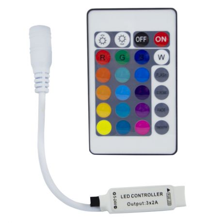 контроллер RGB OGM 12В 72Вт ИК пульт кнопочный