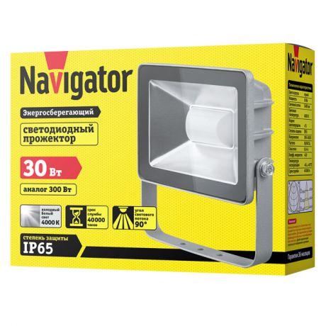 прожектор светодиодный Navigator 30Вт 4000К IP65