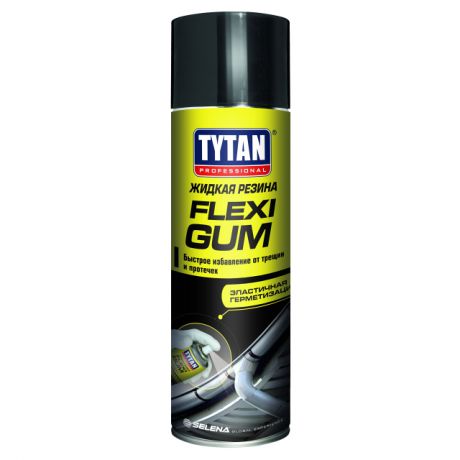 герметик каучуковый TYTAN Flexi Gum для кровли 400мл черный