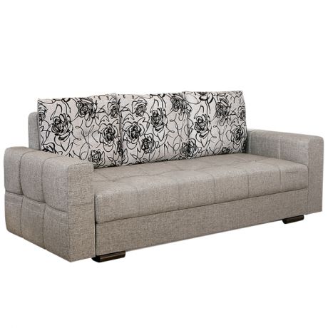 диван со спальным местом ЛИРА КОМФОРТ 2400х900мм rose 2 бежевый/wool caramel