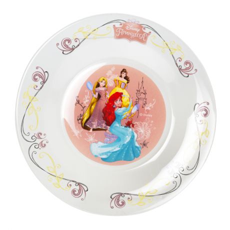 тарелка OSZ Принцессы 19,6см стекло