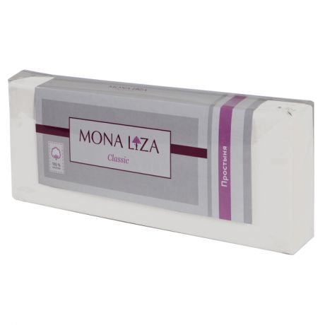 простыня на резинке MONA LIZA Classic 160х200см сатин белая