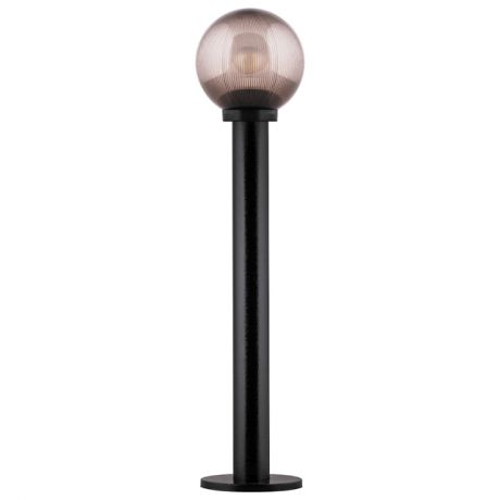светильник уличный столбик FERON Оптима ПМАА 230V E27 200х600мм НТУ 02-60-205 шар с опорой дымчатый