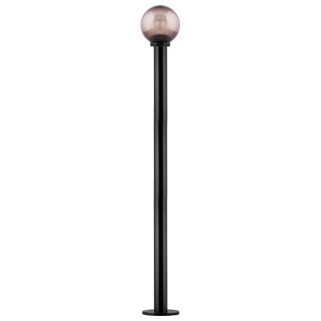 светильник уличный столб FERON Оптима ПМАА 230V E27 200х1200мм НТУ 02-60-205 шар с опорой дымчатый