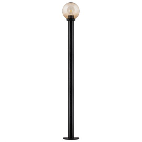 светильник уличный столб FERON Оптима ПМАА 230V E27 200х1200мм НТУ 01-60-203 шар с опорой золотой