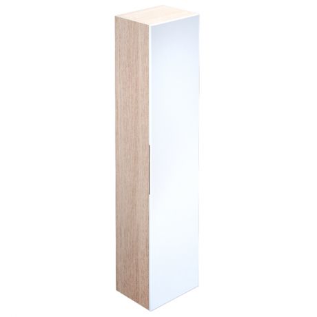 шкаф-пенал IDDIS Mirro подвесной 40 см белый/дерево