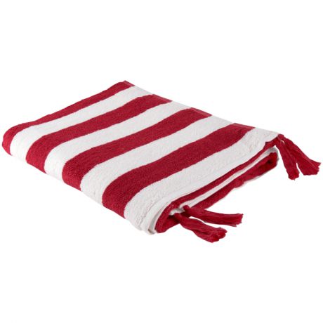 полотенце MOROSHKA Maritime red 70х140 см белый, красный