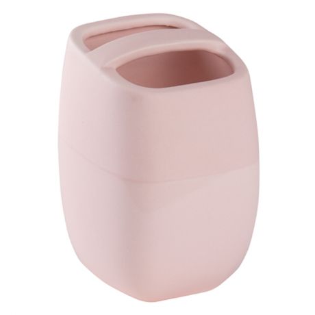 стакан д/зубных щеток WESS Brillar pink керамика розовый