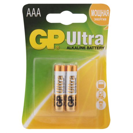 батарейка GP Ultra Plus AAA 2шт