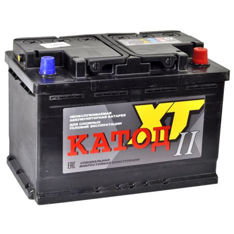 аккумулятор КАТОД 6СТ-75N R+(L3) 75Ач 680А