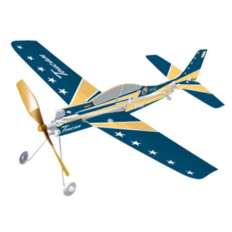игрушка Самолет с резиномотором Series V EMB-312 Tucano 29см