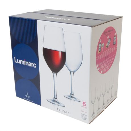 набор бокалов LUMINARC Селест 6шт. 580мл вино стекло