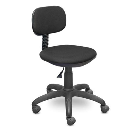 кресло офисное ЭРГО б/п 395х420х720(940)мм черное ткань