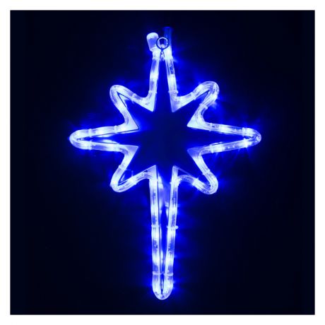 фигура для улицы Дюралайт Звезда 35см 54LED синий
