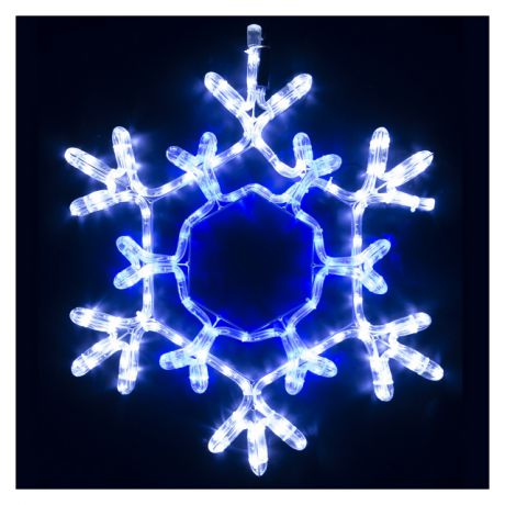фигура для улицы Дюралайт Снежинка 52х52см 156 LED синий/белый