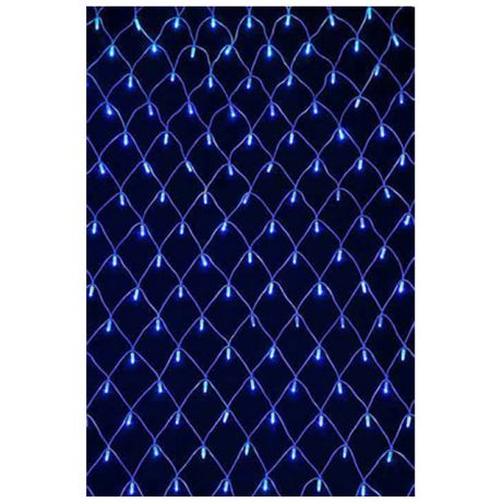 гирлянда-сетка для улицы 300 LED 2х1,5м синий 10%flash до 8 модулей
