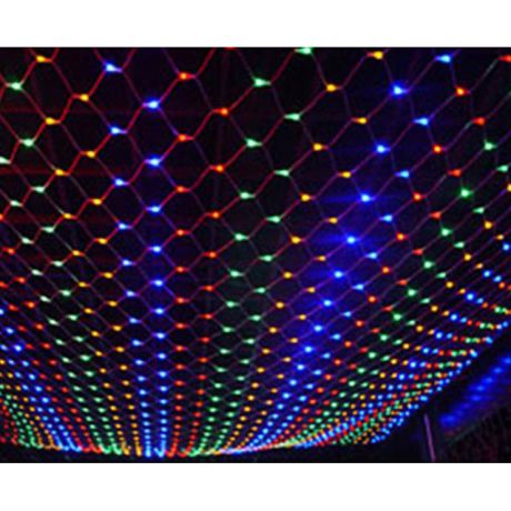 гирлянда-сетка для улицы 300 LED 2х1,5м разноцв