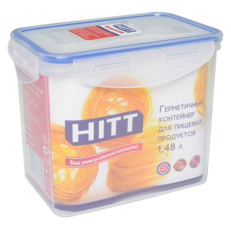 контейнер д/продуктов HITT 1,48л 16х11х14см прямоуг. пластик