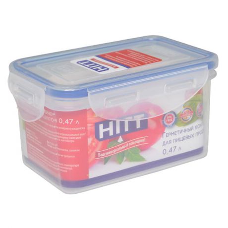контейнер д/продуктов HITT 0,47л 14х9х7см прямоуг. пластик
