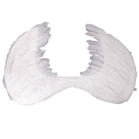 крылья маскарадные Белые 48х36см белый
