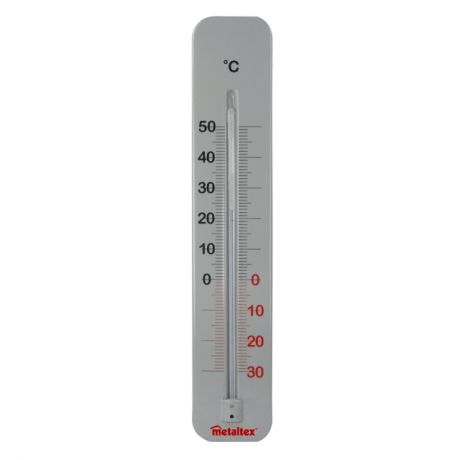 термометр METALTEX Celsius 29см -30/+50С наружный с призмат. стеклом металл