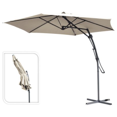 зонт садовый подвесной d380см бежевый