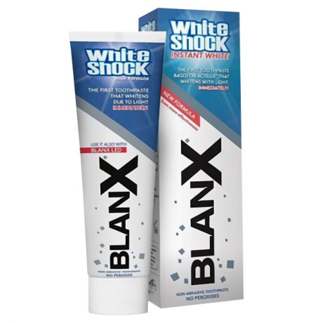 паста зуб. BLANX White Shock Instant White Быстрое отбеливание 75мл